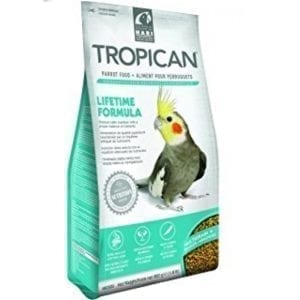 Tropican fullfôrpellets,Lifetime formula for parakitter 820 gr