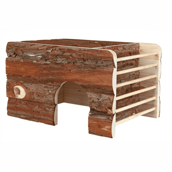 Natural living house ila with hay rack 40×25×29cm