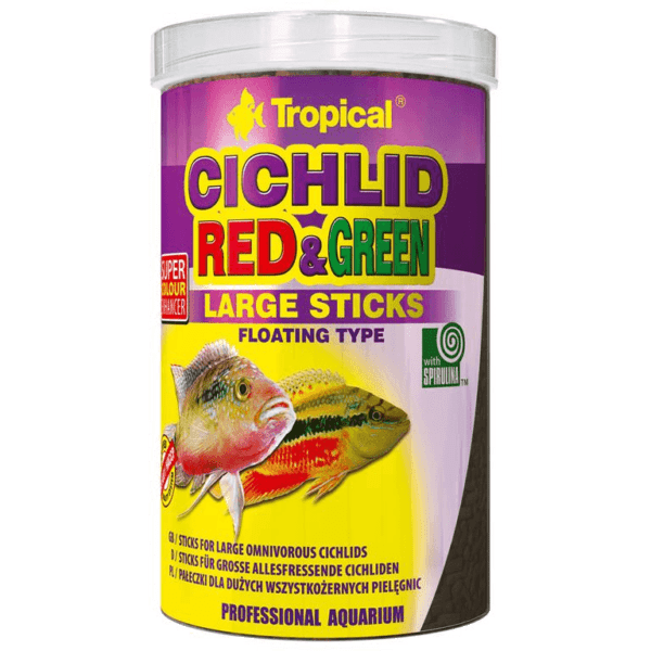 Tropical cichild red & green sticks large1000ml