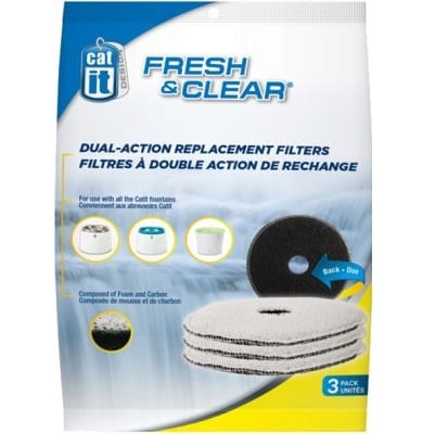 Filter til Catit fresh&clear drikkefontene 3pk