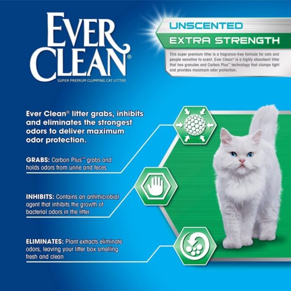 Ever Clean Extra Strong Clumping Unscented Kattesand 10 L