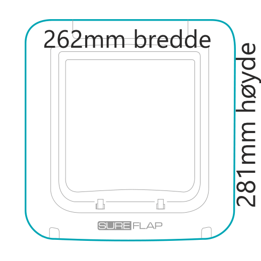 Sureflap Microchip connect kattedør XXL