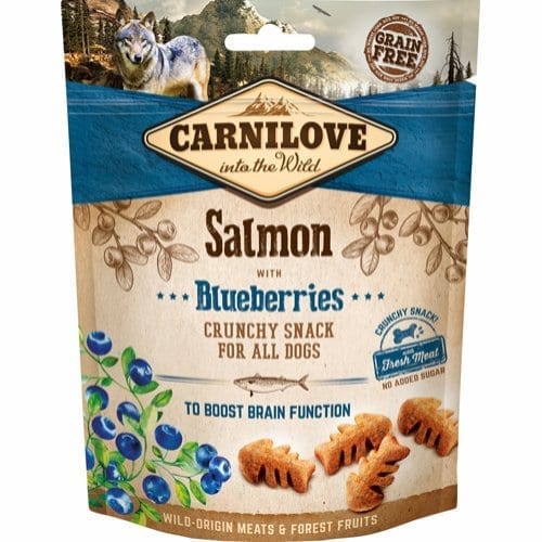 Carnilove Crunchy snack med laks og blåbær 200g