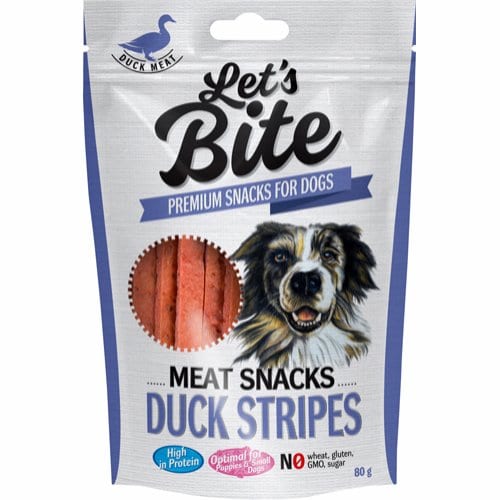 Lets Bite Meat Snacks Andestrimler 80g