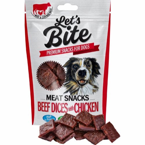 Lets Bite Meat Snacks Okse med Kylling 80g