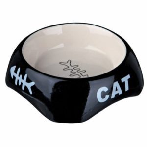 Keramikkskål Cat og Fiskemotiv