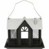 Utefuglhus Villa i metall 2000ml 26x19x19cm svart