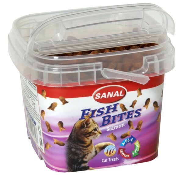 Sanal Fish Bites katt 75g