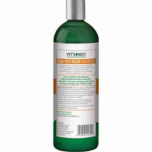 vets best flea itch relief hundesjampo