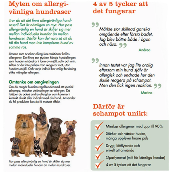 Allergenius Spesialsjampo hund......