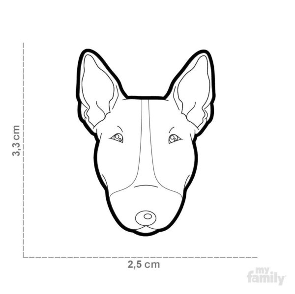 Myfamily Bull terrier IDtag