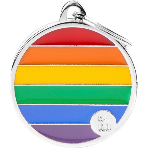 Myfamily Rainbow Sirkel ID tag